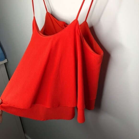 FREE People Tropical Wave Crop Top in Saturated Orange Size Small - Picture 4 of 10